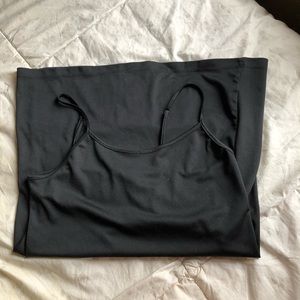 little black slip dress